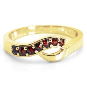 Granát Zlatý prsten český granát, 49, Zlato Au 585/1000 (dodání 1-8 týdnů) 11595