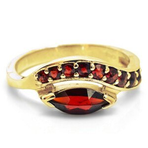 Granát Zlatý prsten český granát, 50, Zlato Au 585/1000 (dodání 1-8 týdnů) 11679