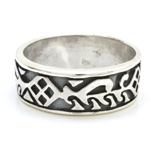 Aranys Stříbrný prsten s ornamenty, 52 15590