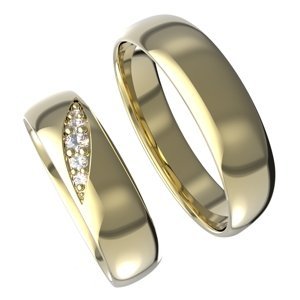 Aranys Zlaté snubní prsteny, Zlato Au 585/1000, Diamant 16210