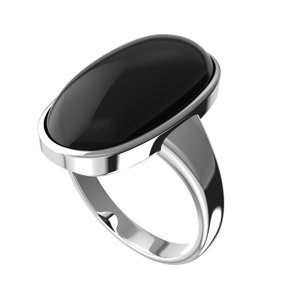 Aranys Stříbrný prsten s minerálem, Onyx 16353