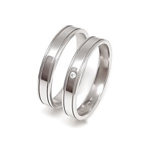 Aranys Stříbrné snubní prsteny, Diamant 16490
