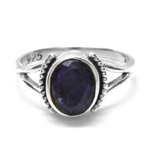 Aranys Stříbrný prsten safír, 55 16890