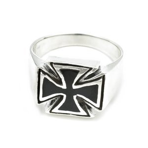 Aranys Stříbrný prsten maltézský kříž, 63 54434