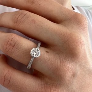 Aranys Stříbrný prsten s čirým zirkonem, 50 54905