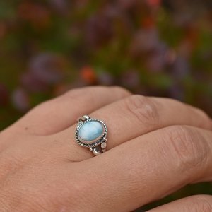 Aranys Stříbrný prsten larimar, 62 55025