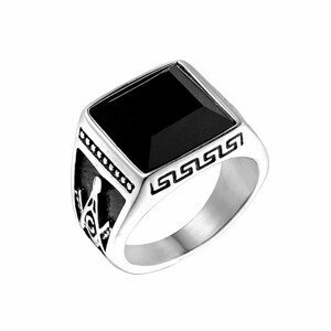 Sam's Artisans Masivní prsten Gnosis Black chirurgická ocel IPRM003 Velikost: 59
