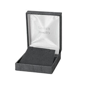 Luxusní koženková černá krabička na malou sadu šperků IK033 Značka: Linda's Jewelry