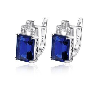 Linda's Jewelry Stříbrné náušnice Navy Blue Ag 925/1000 IN374