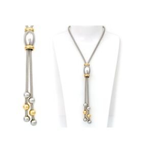 Linda's Jewelry Stahovací náhrdelník s kuličkami chirurgická ocel INH014