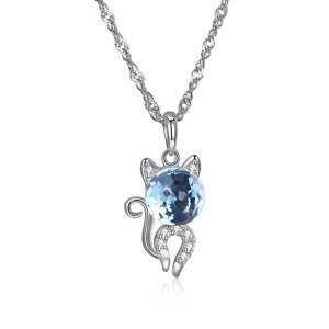 Linda's Jewelry Stříbrný náhrdelník Love Cat INH029