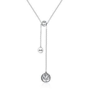 Linda's Jewelry Stříbrný náhrdelník se zirkony Family Tree  INH037