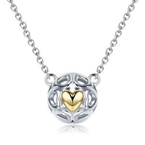 Linda's Jewelry Stříbrný náhrdelník Kupole Srdcí  INH038