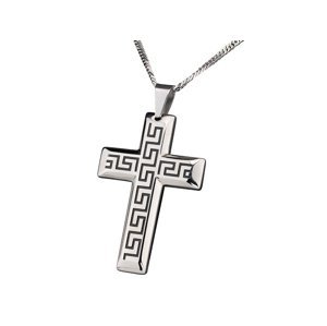 Linda's Jewelry Náhrdelník kříž Antique Cross chirurgická ocel INH061 Délka: 75 cm