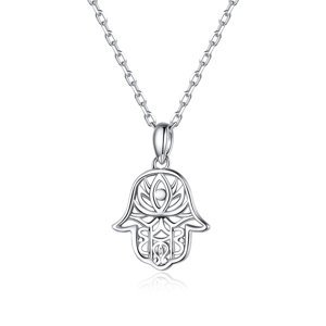 Linda's Jewelry Stříbrný náhrdelník Ruka Fátimy Ag 925/1000 INH118