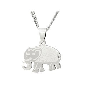 Linda's Jewelry Náhrdelník Slon Štěstí chirurgická ocel INH120 Délka: 60 cm