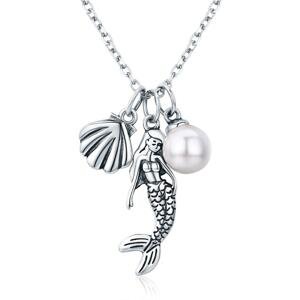 Linda's Jewelry Stříbrný náhrdelník Mořská Víla Ag 925/1000 INH125
