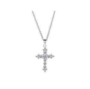 Linda's Jewelry Stříbrný náhrdelník Kříž Světla Ag 925/1000 INH132