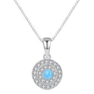 Linda's Jewelry Stříbrný náhrdelník Opálová Romance Ag 925/1000 INH155