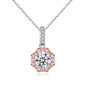 Linda's Jewelry Stříbrný náhrdelník Octaflower Ag 925/1000 INH160