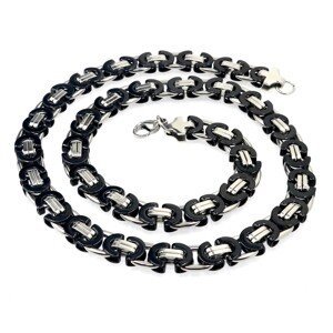 Sam's Artisans Pánský náhrdelník Black & Steel chirurgická ocel INHM008