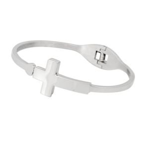 Linda's Jewelry Náramek Křížek chirurgická ocel INR033