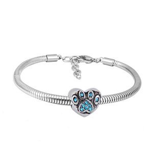 Linda's Jewelry Náramek Tlapka Blue Chirurgická ocel INR082