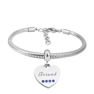 Linda's Jewelry Náramek BFF The Friend Chirurgická ocel INR151
