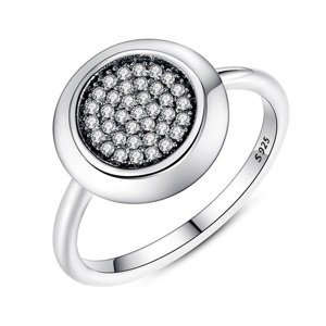 Linda's Jewelry Stříbrný prsten Shiny Circle IPR006 Velikost: 54