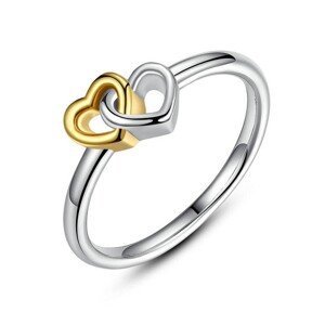 Linda's Jewelry Stříbrný prsten Love double  IPR021 Velikost: 54