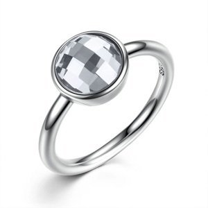 Linda's Jewelry Stříbrný prsten Shiny Effect  IPR024 Velikost: 56