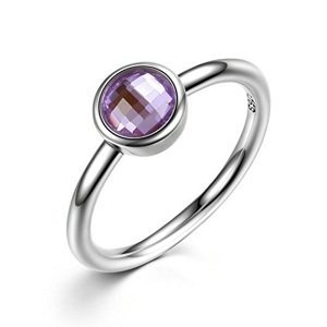 Linda's Jewelry Stříbrný prsten Shiny Effect Violet  IPR025 Velikost: 56