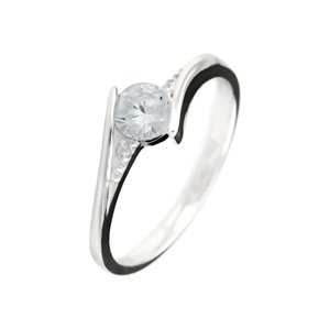 Linda's Jewelry Stříbrný prsten Shiny Vlnka  IPR029 Velikost: 52