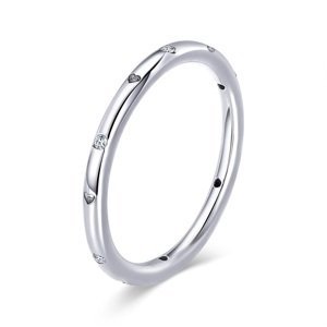 Linda's Jewelry Stříbrný prsten Simple Love  IPR039 Velikost: 52