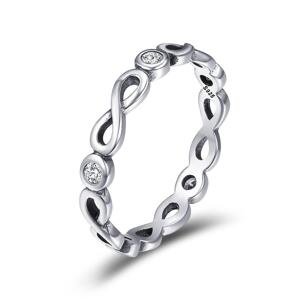 Linda's Jewelry Stříbrný prsten Simple Nekonečno  IPR043 Velikost: 54