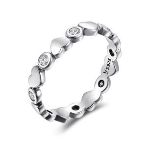 Linda's Jewelry Stříbrný prsten Never Ending Love  IPR045 Velikost: 58