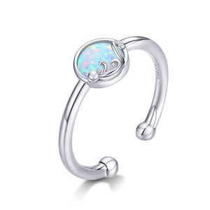 Linda's Jewelry Stříbrný prsten Cute Cat  IPR053 Velikost: Univerzální