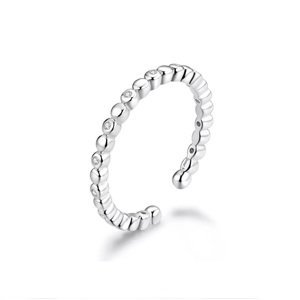 Linda's Jewelry Stříbrný prsten se zirkony Mystická Očka Ag 925/1000 IPR061 Velikost: Univerzální