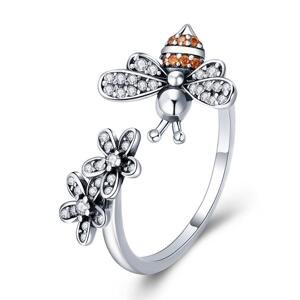 Linda's Jewelry Stříbrný prsten Pilná Včelka Ag 925/1000 IPR074 Velikost: Univerzální