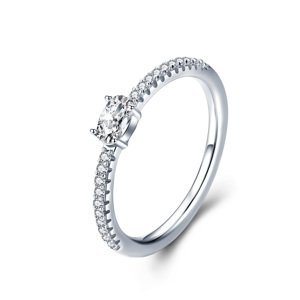 Linda's Jewelry Stříbrný prsten Camilla s oválným zirkonem Ag 925/1000 IPR082 Velikost: 54