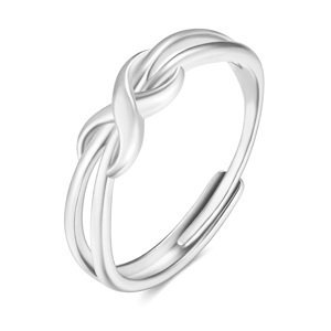 Linda's Jewelry Prsten White Infinity chirurgická ocel IPR140 Velikost: Univerzální