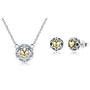 Linda's Jewelry Zvýhodněná sada šperků Kupole srdcí Ag 925/1000 IS001