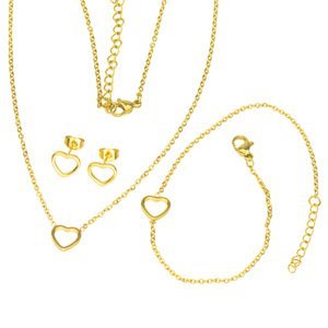 Linda's Jewelry Sada šperků Love GLD chirurgická ocel IS099