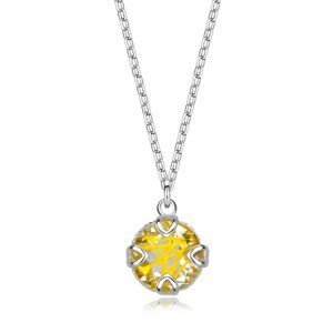 Stříbrný 925 náhrdelník - přírodní rutil, zlaté Venušiny vlasy