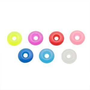 Barevné akrylové kolečko na piercing - přívěsek na činku - Barva: Růžová