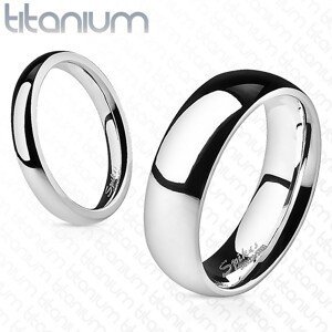 Prsten z titanu, 4 mm - Velikost: 54