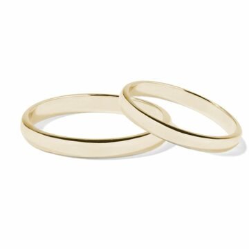 Klasické snubní prsteny ve zlatě KLENOTA