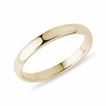 Zlatý snubní prsten pro muže KLENOTA
