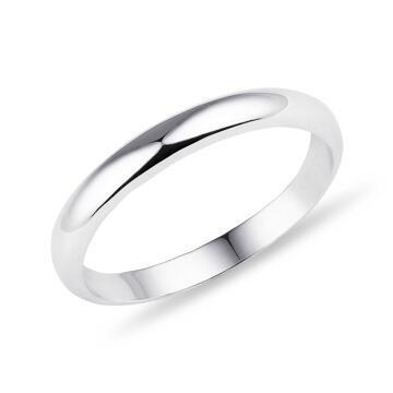 Dámský snubní prsten z bílého zlata KLENOTA