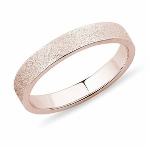 Pánský snubní prsten z růžového zlata KLENOTA